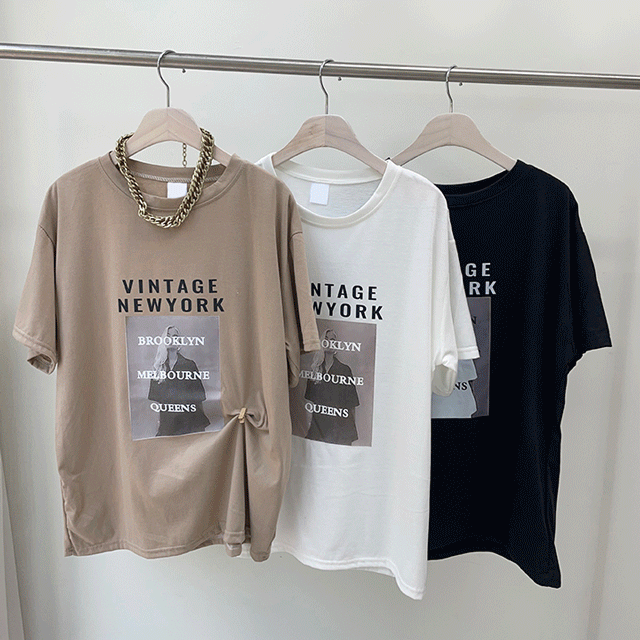 [무배] 루즈핏 빈티지 프린팅 티셔츠 [3 color]워너비몰
